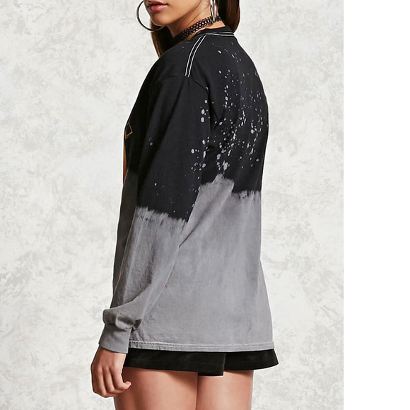 AC/DC Back in Black Bleach rock Official Boyfriend style T-Shirt S fit M NWT - Picture 2 of 3